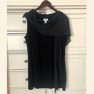 CHICO’S Travelers Chiffon Drape Sleeveless Tank